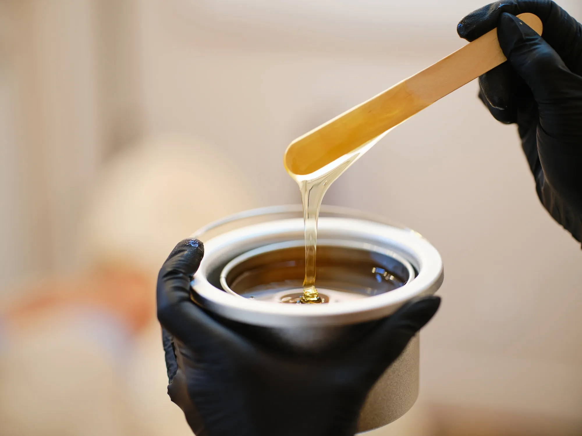 All-natural sugar paste used for body sugaring at Veloura in Vaughan